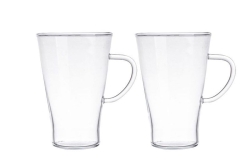 Szklanki żaroodporne do kawy latte Termisil 400 ml 2 szt.
