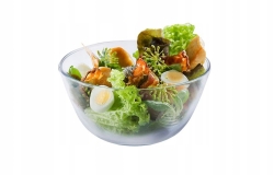 Szklana miska, salaterka żaroodporna na sałatki Termisil 23 cm