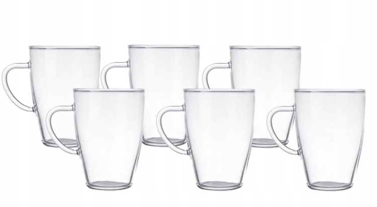 Szklanki żaroodporne do kawy i herbaty Termisil 250 ml 6 szt.