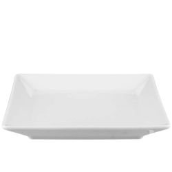 Talerz deserowy płytki LUBIANA Classic 13x13cm Biały