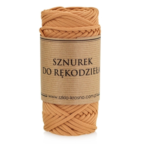Przejdź do produktu Sznurek POLIESTROWY Płaski do rękodzieła makramy Beżowy 3mm 50m