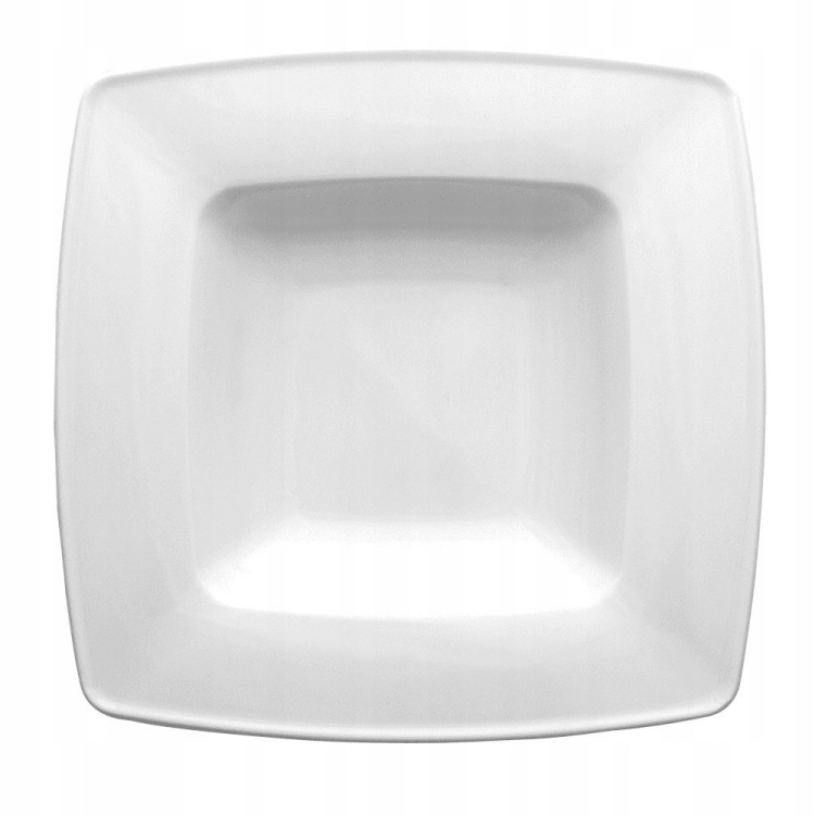 Talerz obiadowy głęboki LUBIANA Victoria 23x29cm Biały