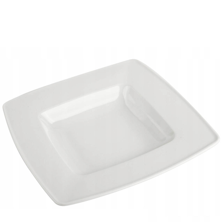 Talerz obiadowy głęboki LUBIANA Victoria 23x29cm Biały