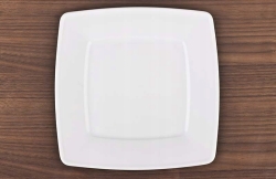 Talerz płytki LUBIANA Victoria 32x40cm Biały