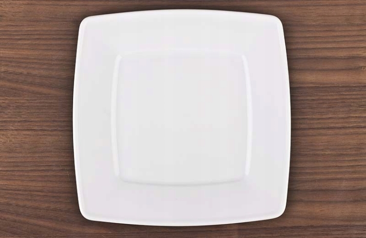 Talerz płytki LUBIANA Victoria 32x40cm Biały