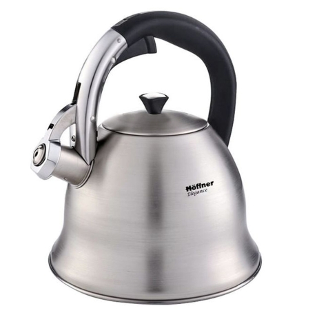 Przejdź do produktu Czajnik metalowy z gwizdkiem Hoffner 3L Indukcja Gaz HF-1015 MAT