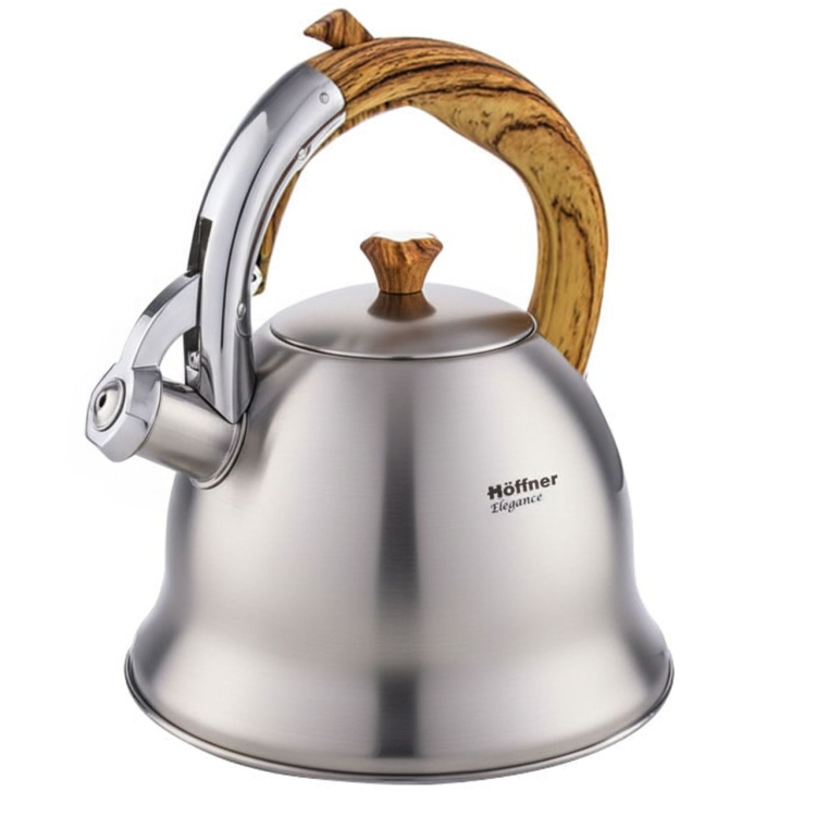 Czajnik metalowy z gwizdkiem Hoffner 3L Indukcja Gaz HF-1014 MAT