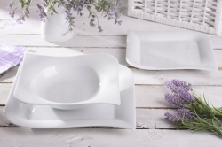 Zestaw obiadowy dla 6 osób LUBIANA Opera 18el Biały