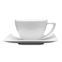 Filiżanka ze spodkiem LUBIANA Classic 200ml / 140mm Biały