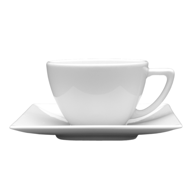 Filiżanka ze spodkiem LUBIANA Classic 200ml / 140mm Biały