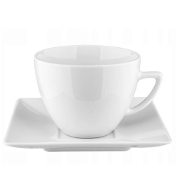 Filiżanka ze spodkiem LUBIANA Classic 200ml / 140mm Biały