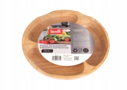 Patera do przystawek trójdzielna bambusowa 25cm Berretti BR-0312