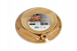 Patera 2 poziomowa bambusowa Berretti BR-0305 26/20x27cm