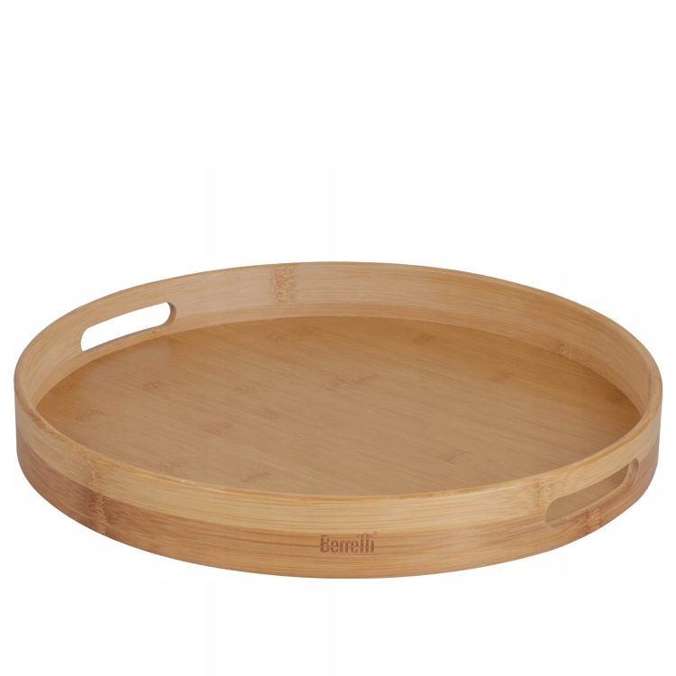 Taca okrągła bambusowa Berretti BR-0282 40x5 cm