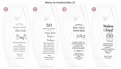 Wazon dekoracyjny SWAROVSKI 32cm Tulipan z grawerem, na ślub, podziękowania