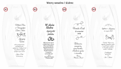 Wazon dekoracyjny SWAROVSKI 32cm Tulipan z grawerem, na ślub, podziękowania