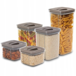 BerlingerHaus pojemniki kuchenne na żywność zestaw Taupe BH-8576
