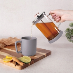 Dzbanek szklany z zaparzaczem na herbatę 800ml Berlinger Haus Taupe BH-8589