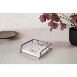 Serwetnik z dociskiem metalowy Berlinger Haus Taupe BH-8592