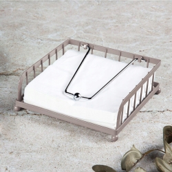 Serwetnik z dociskiem metalowy Berlinger Haus Taupe BH-8592
