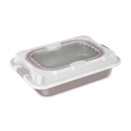 Przejdź do produktu Forma do pieczenia z pokrywą Berlinger Haus Taupe BH-8638