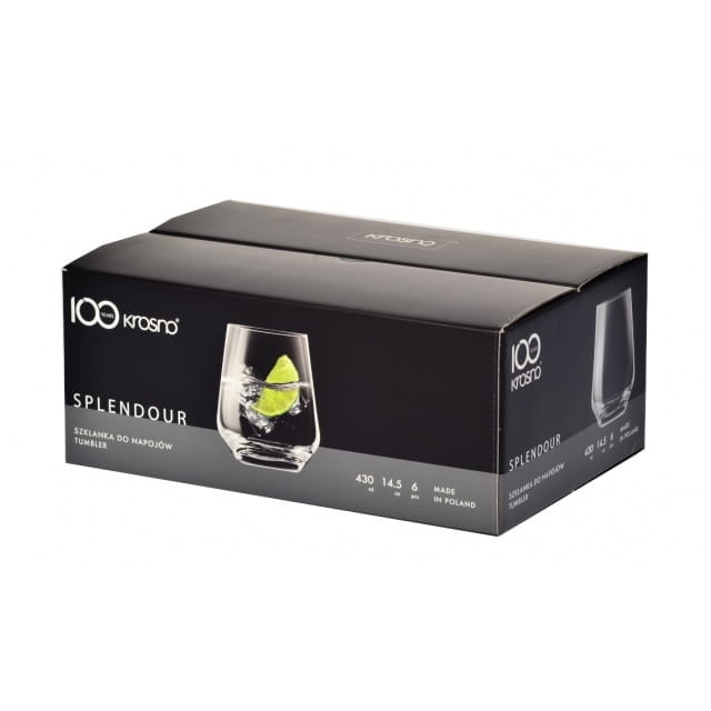 KROSNO Splendour komplet szklanek 6x400ml+6x480ml
