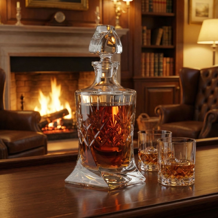 Kryształowa karafka do whisky Quadro Ananas 770ml