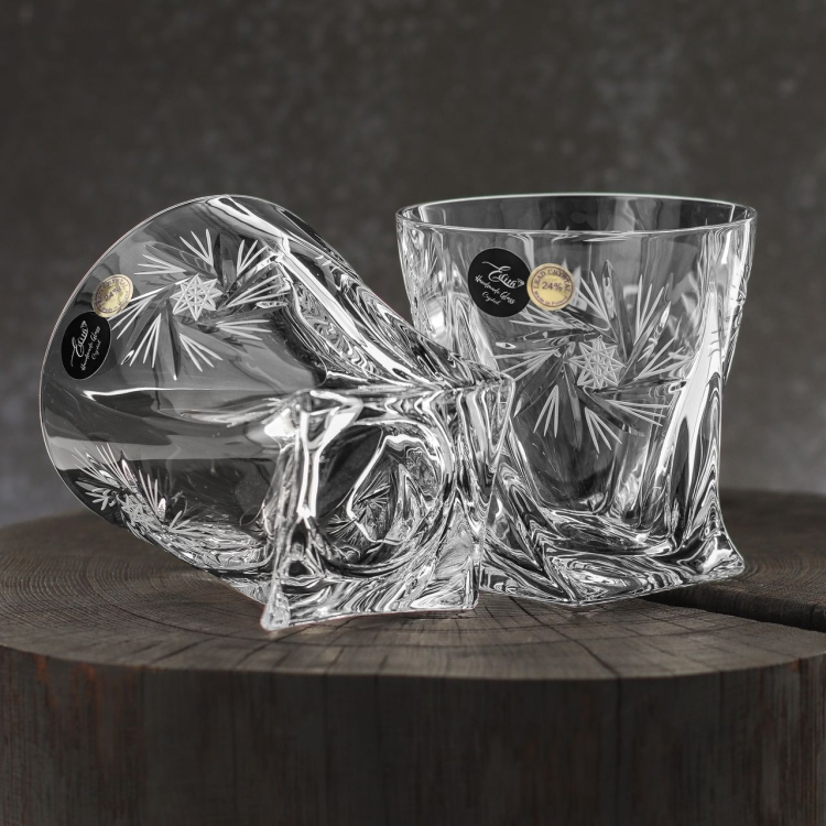 Kryształowe szklanki do whisky Młynek 340 ml 6 szt.