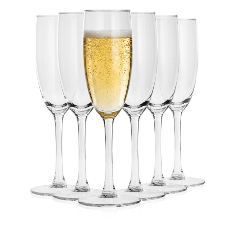 Przejdź do produktu Klasyczne kieliszki do szampana prosecco | Altom Design Diamond 180ml | 6szt.