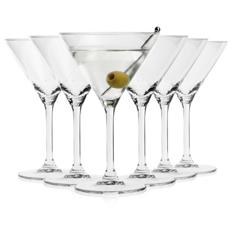 Przejdź do produktu Klasyczne kieliszki do martini drinków | Altom Design Diamond 260ml | 6szt.