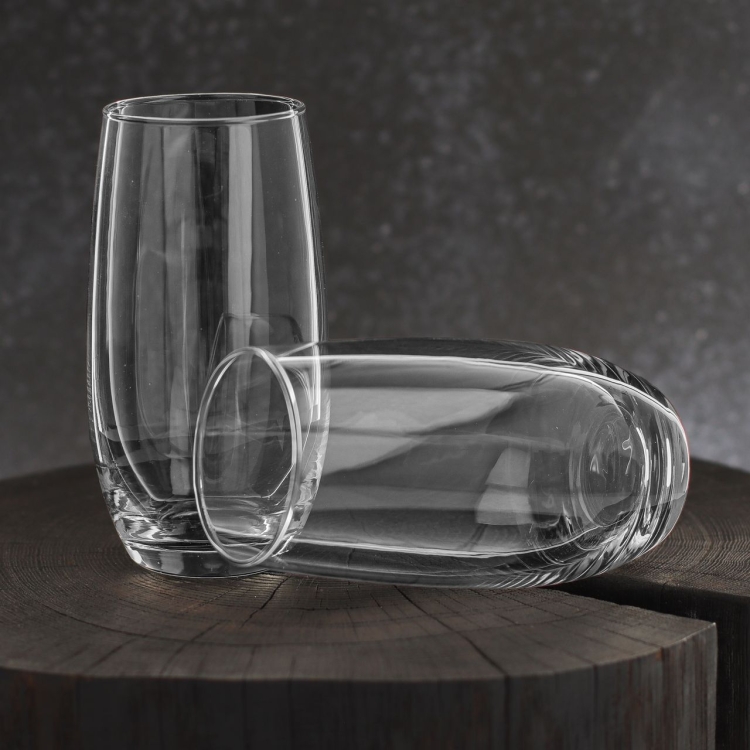 Klasyczne wysokie szklanki do napojów long drink | Altom Design Diamond 360ml | 6szt.