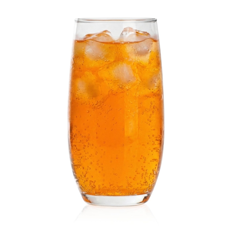 Klasyczne wysokie szklanki do napojów long drink | Altom Design Diamond 360ml | 6szt.