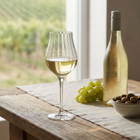 Przejdź do produktu Kieliszki ryflowane / karbowane z OPTYKIEM BOHEMIA Limosa Optic do wina wody 400 ml | 6 szt.