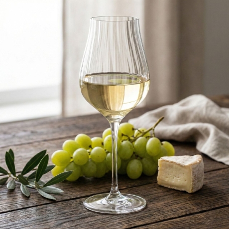 Przejdź do produktu Kieliszki ryflowane / karbowane z OPTYKIEM BOHEMIA Limosa Optic do wina wody 500 ml | 6 szt.