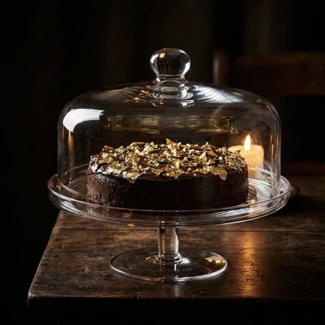 Przejdź do produktu Patera z kloszem na tort ciasta KROSNO Glamour ⌀ 31,5 cm