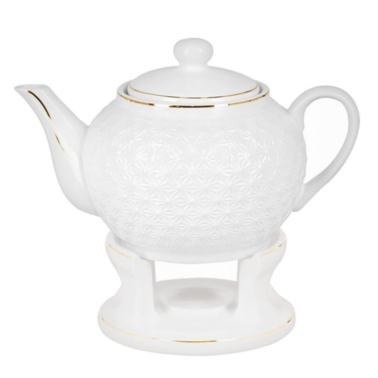 Bianco BO-2356 Imbryk z podgrzewaczem do kawy Dzbanek 900ml porcelana