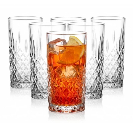 Przejdź do produktu Szklanki long drink do drinków CLASSIC DESIGN 300ml