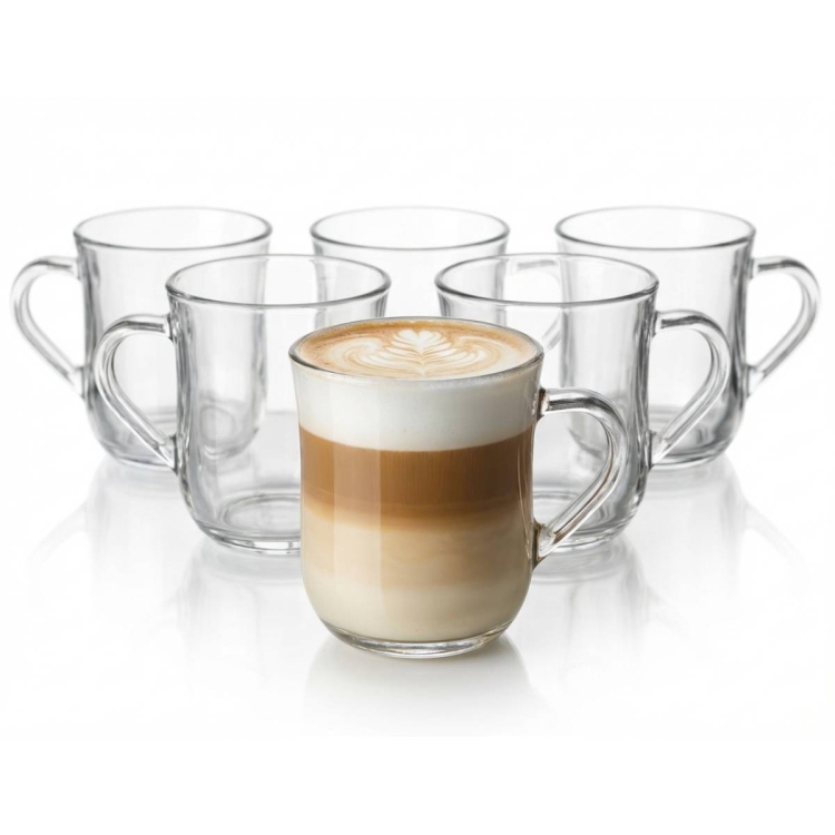 Kubki z uchem do kawy herbaty DUBLIN 330ml 6szt