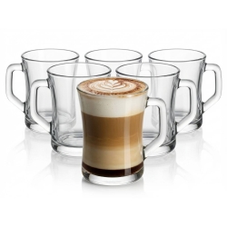 Szklanki kubki z uchem do kawy latte herbaty 200ml