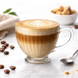 Kubki filiżanki szklane duże do kawy herbaty Altom Design LILY 430 ml 6szt