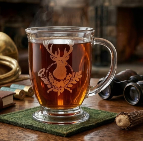 Przejdź do produktu Myśliwski kubek do kawy, herbaty, wody, soku XXL 400ml 1szt.