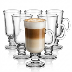 Komplet szklanek do kawy, latte IRISH 200 ml