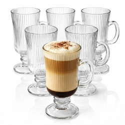 Szklanki na stopce do kawy latte Irish Altom Design Selena 245ml 6szt