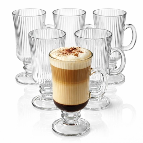 Przejdź do produktu Szklanki na stopce do kawy latte Irish Altom Design Selena 245ml 6szt