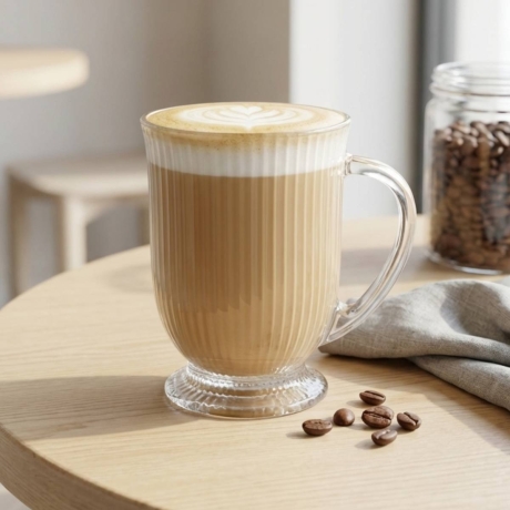 Przejdź do produktu Szklanki z uchem KUBKI do kawy herbaty Altom Design SELENA XXL 500 ml 6szt