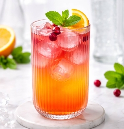 Szklanki wysokie long drink do drinków soku wody ryflowane karbowane prążkowane Altom Design Selena 430 ml 6 szt.