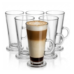 Komplet szklanek do kawy latte COLOMBIAN 260 ml 6szt