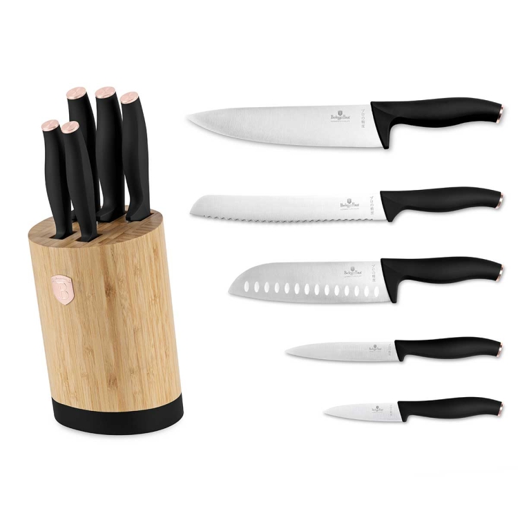 Komplet noży w bloku Berlinger Haus Black Rose BH-2752