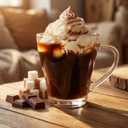 Szklanki kubki z uchem do kawy latte herbaty HUGO 360ml