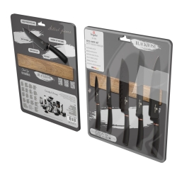Komplet noży z listwą magnetyczną Berlinger Haus Black Rose 5 szt. BH-2884